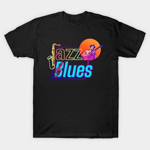 Jazz Blues 2024 | Feel The Music T-Shirt by VISUALUV